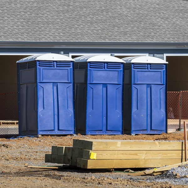 how often are the porta potties cleaned and serviced during a rental period in Monroe UT